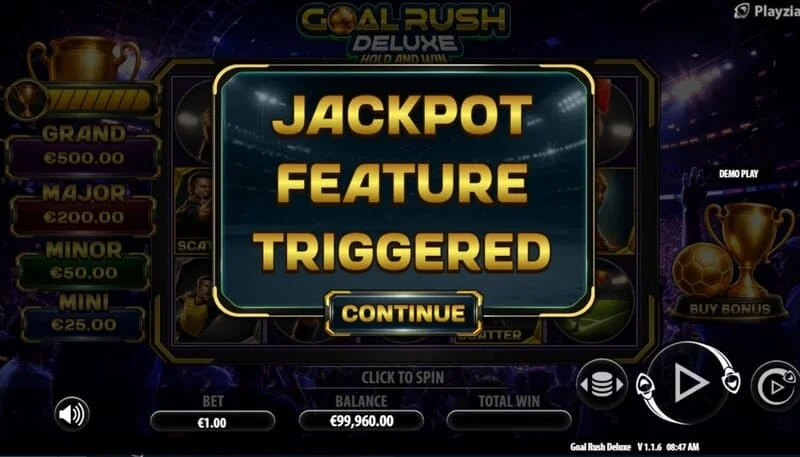 Goal Rush Deluxe - meluncurkan Jackpot Hold and Win dengan bola bonus